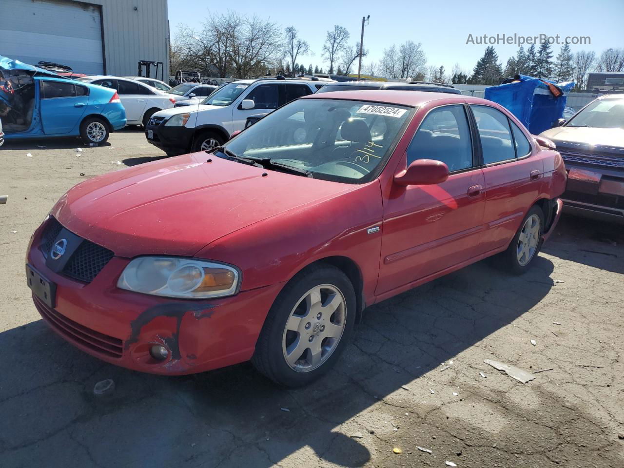 2005 Nissan Sentra 1.8 Red vin: 3N1CB51D85L547925