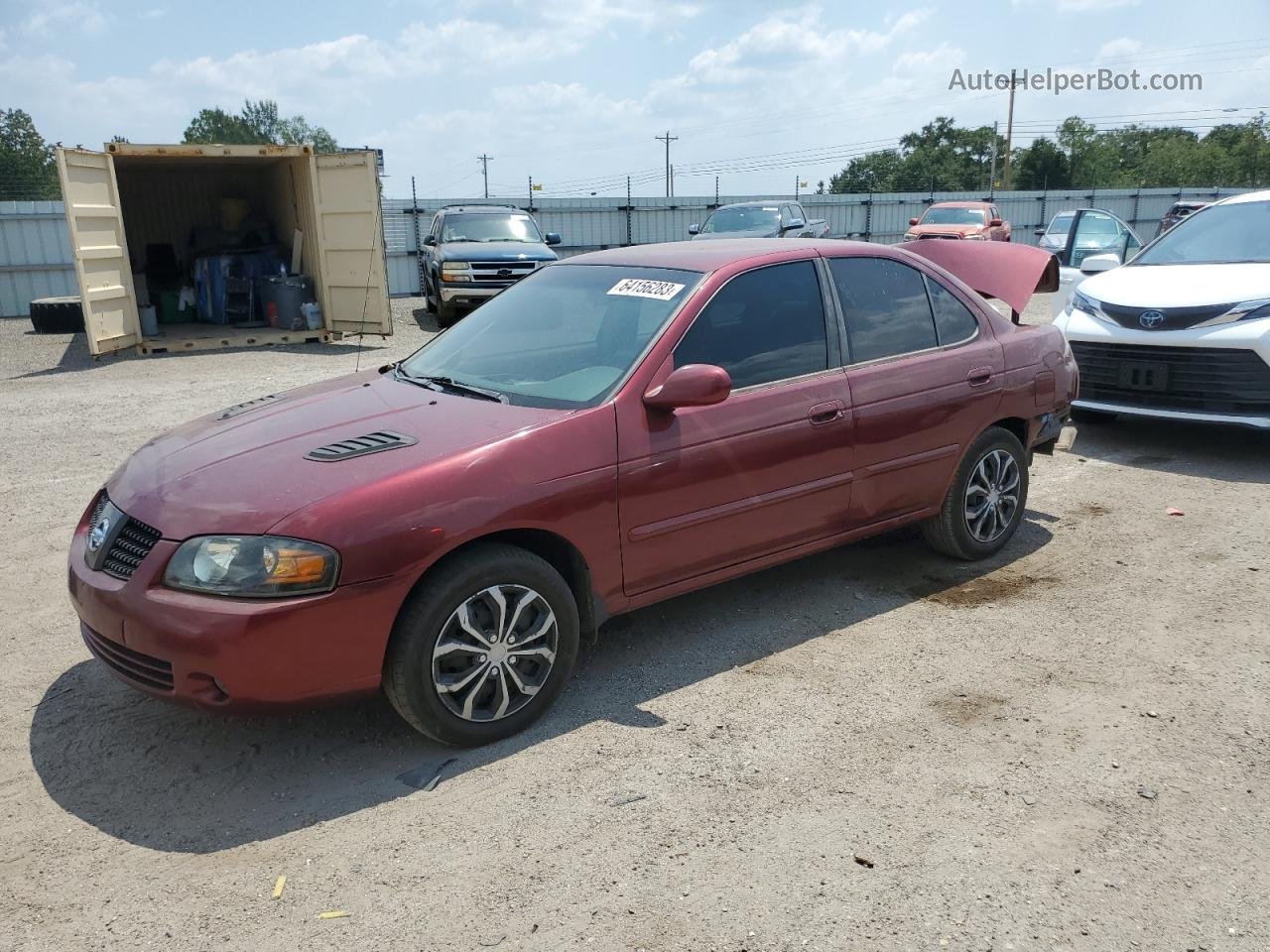 2005 Nissan Sentra 1.8 Red vin: 3N1CB51D95L458123