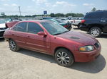 2005 Nissan Sentra 1.8 Red vin: 3N1CB51D95L458123