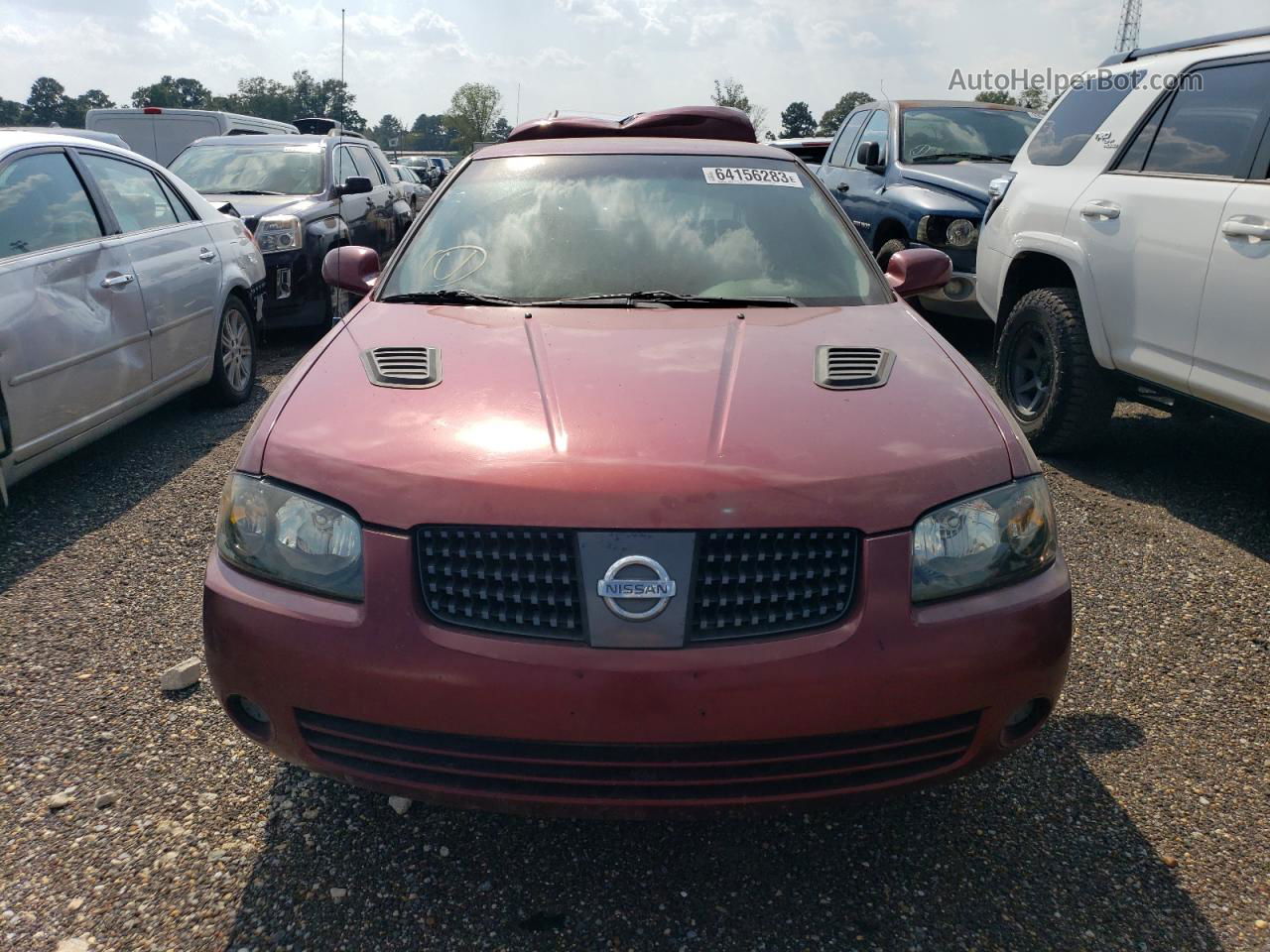 2005 Nissan Sentra 1.8 Red vin: 3N1CB51D95L458123