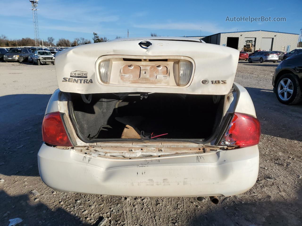 2005 Nissan Sentra 1.8 White vin: 3N1CB51D95L459675