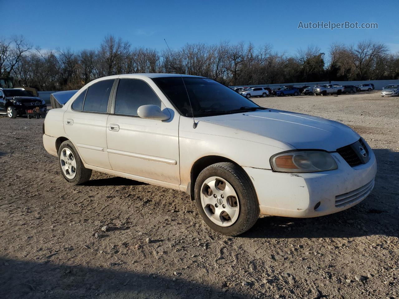 2005 Nissan Sentra 1.8 White vin: 3N1CB51D95L459675