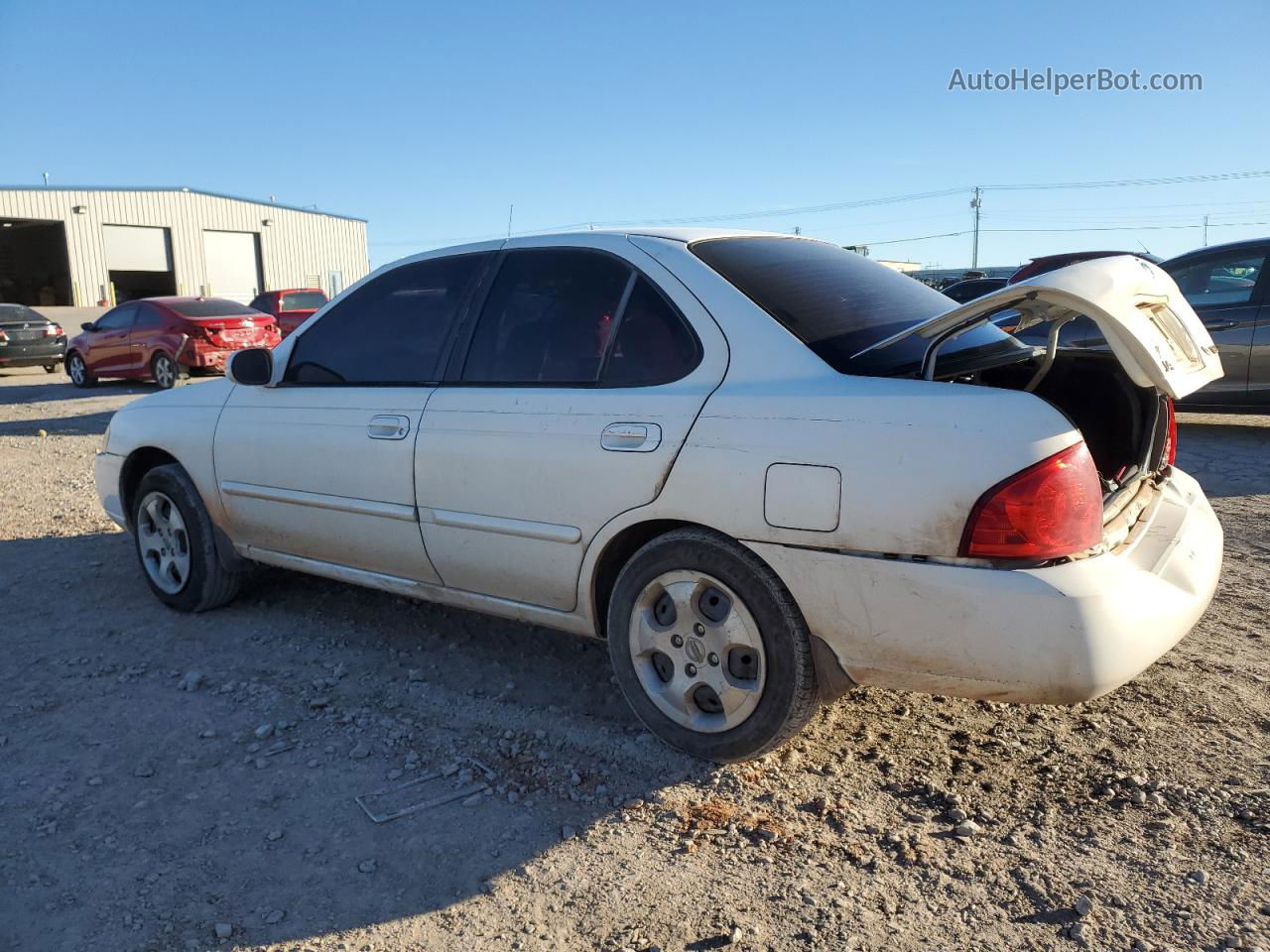 2005 Nissan Sentra 1.8 White vin: 3N1CB51D95L459675