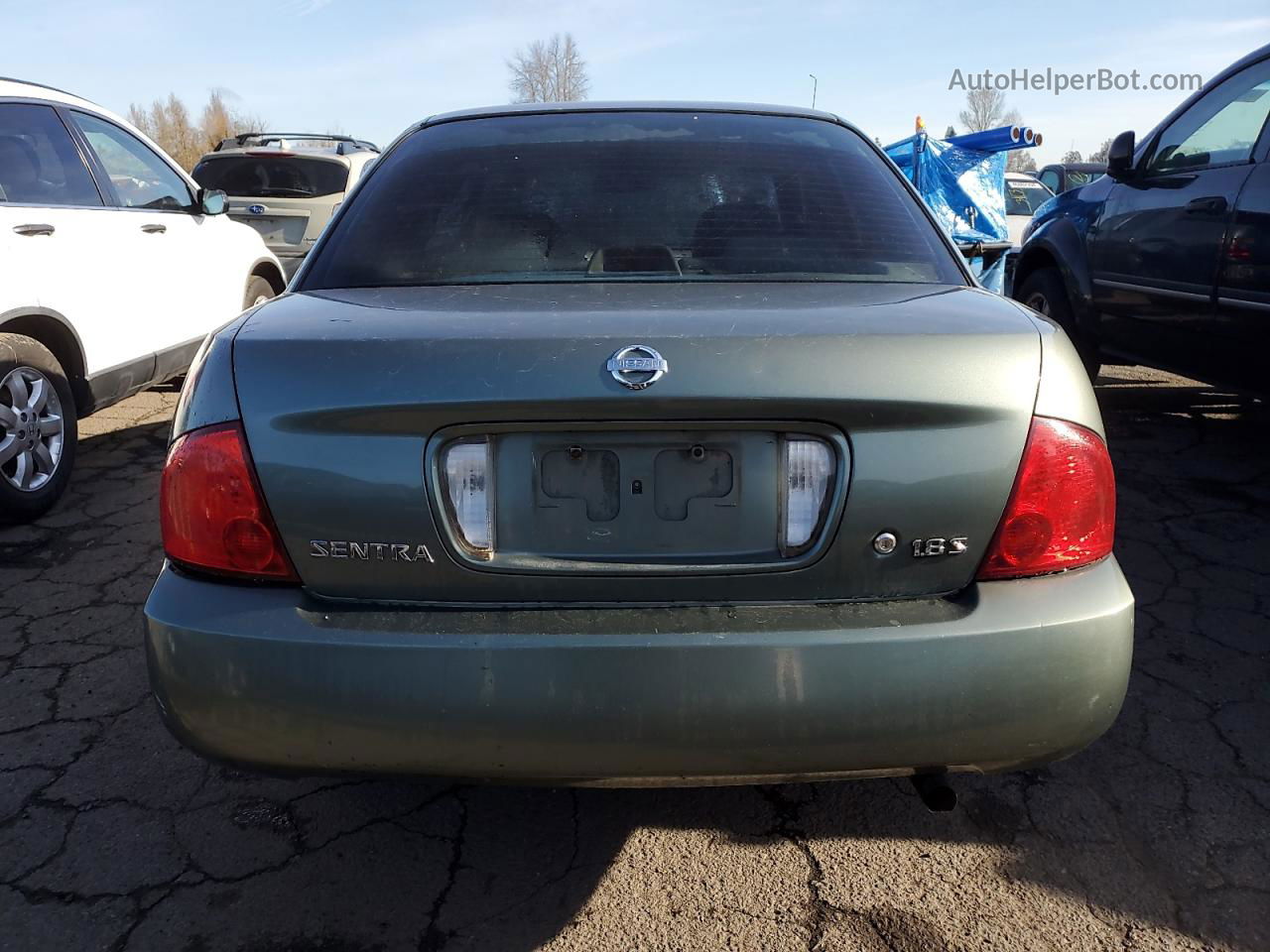 2005 Nissan Sentra 1.8 Green vin: 3N1CB51D95L476637