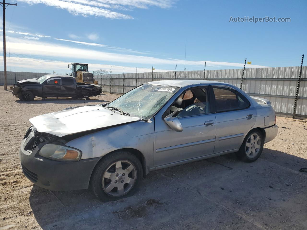 2005 Nissan Sentra 1.8 Silver vin: 3N1CB51D95L494619