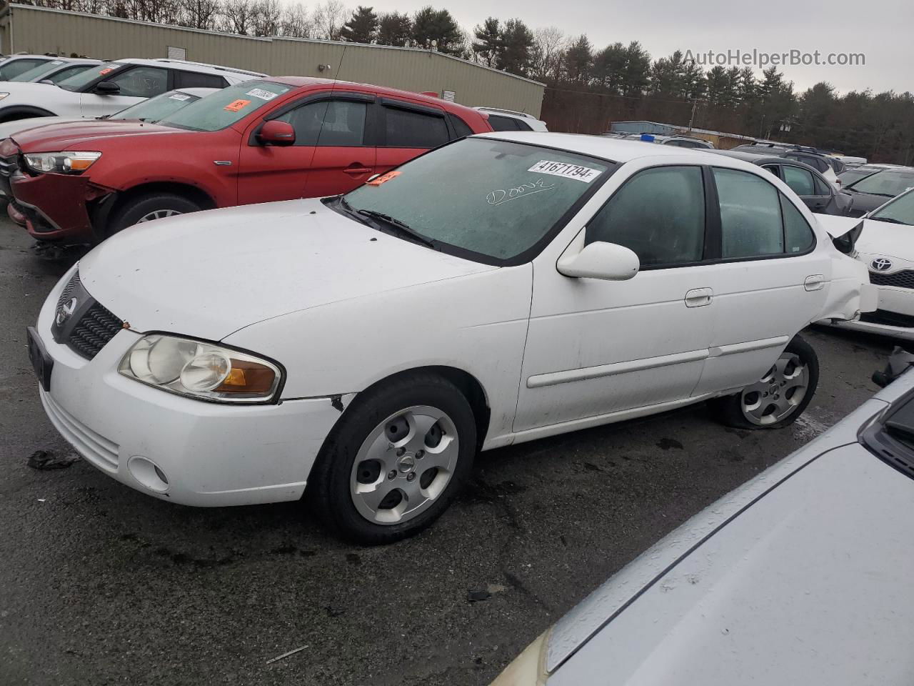 2005 Nissan Sentra 1.8 White vin: 3N1CB51D95L523911