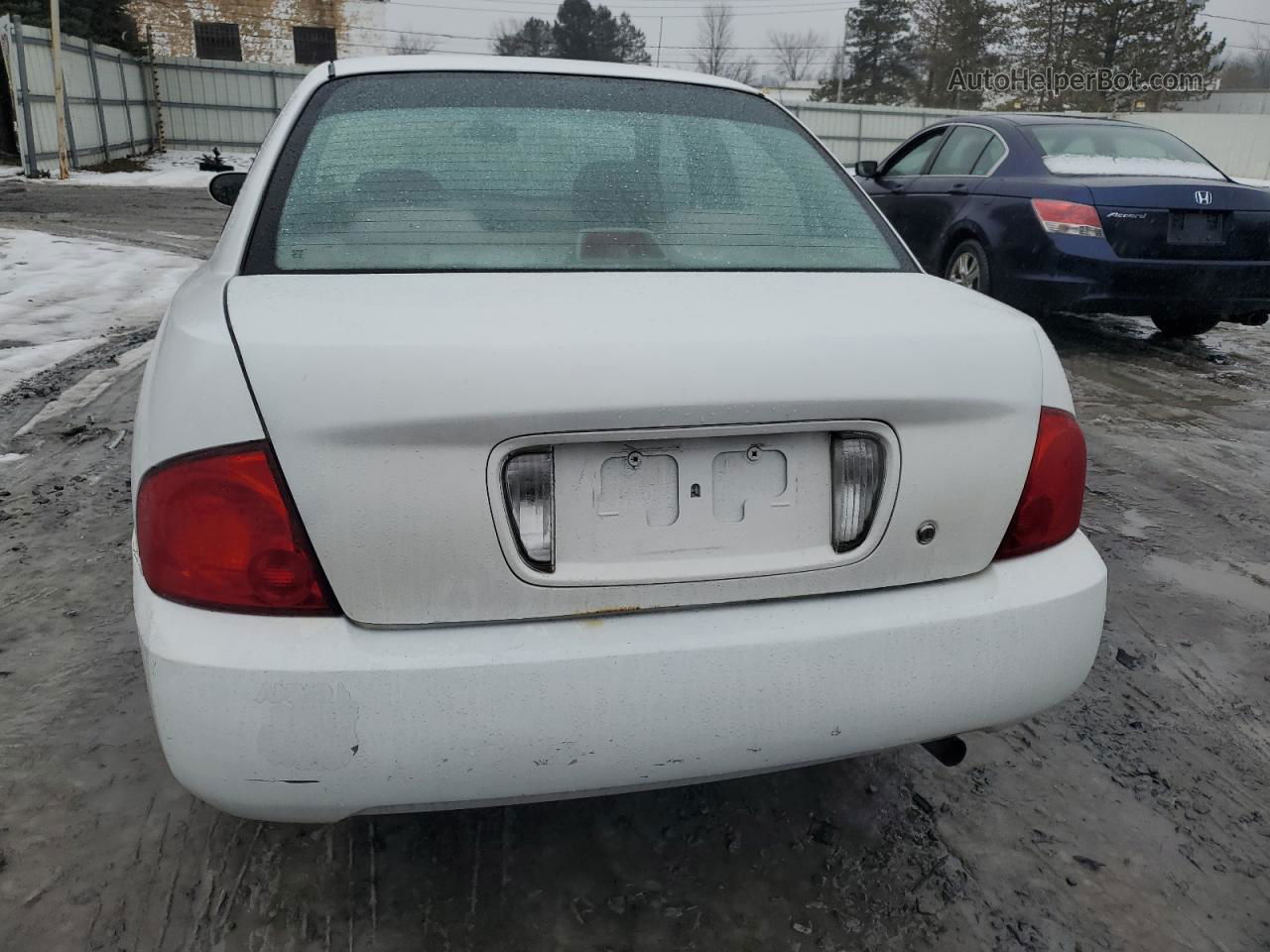 2005 Nissan Sentra 1.8 White vin: 3N1CB51D95L531524