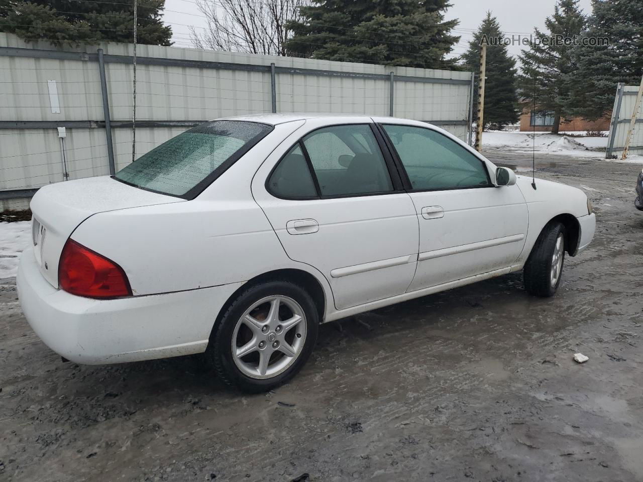 2005 Nissan Sentra 1.8 White vin: 3N1CB51D95L531524