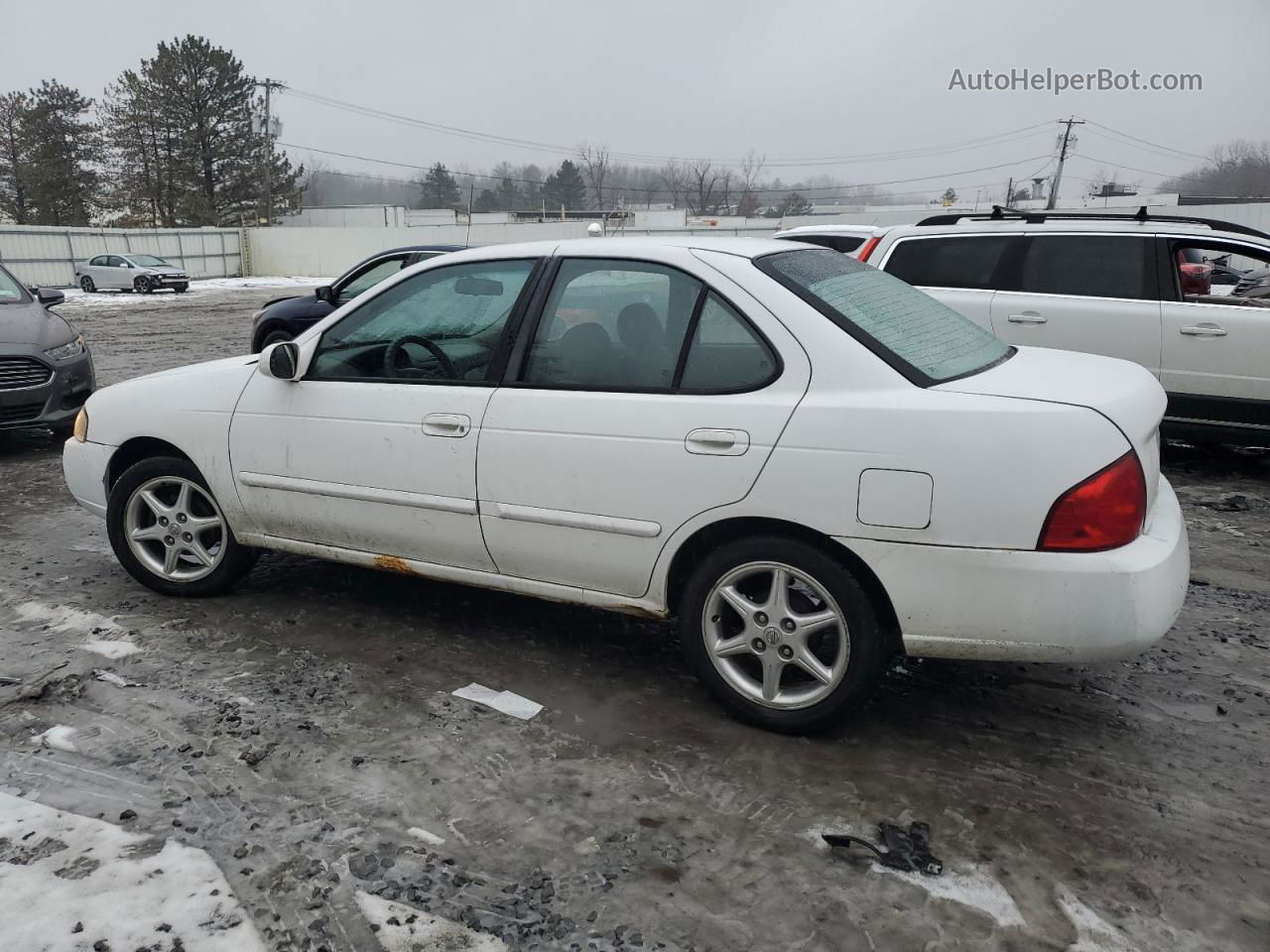 2005 Nissan Sentra 1.8 White vin: 3N1CB51D95L531524