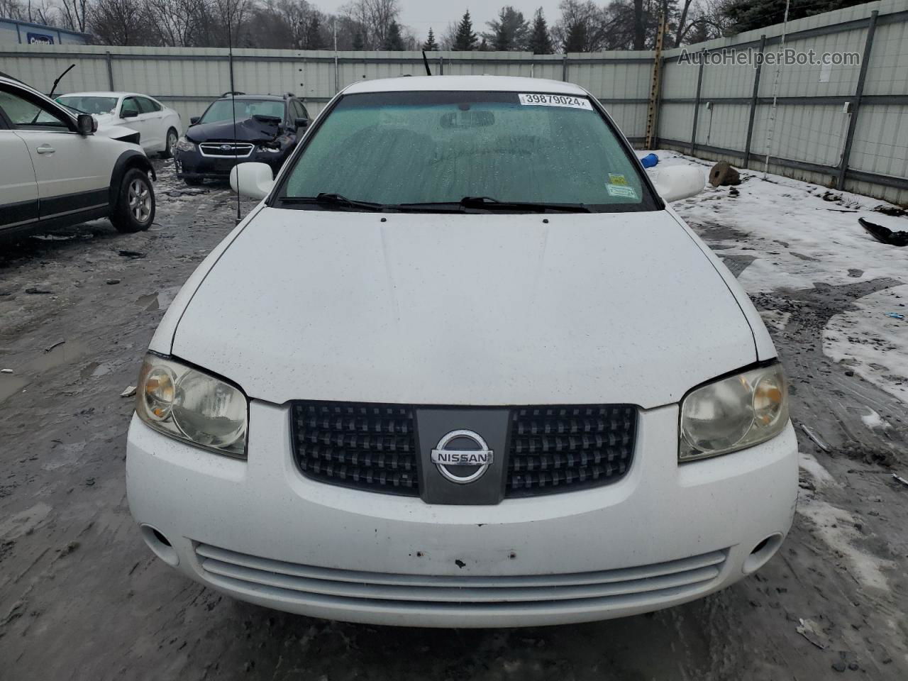 2005 Nissan Sentra 1.8 Белый vin: 3N1CB51D95L531524