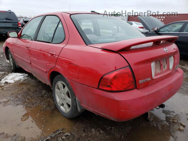 2005 Nissan Sentra 1.8 Red vin: 3N1CB51D95L550509