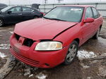 2005 Nissan Sentra 1.8 Красный vin: 3N1CB51D95L550509