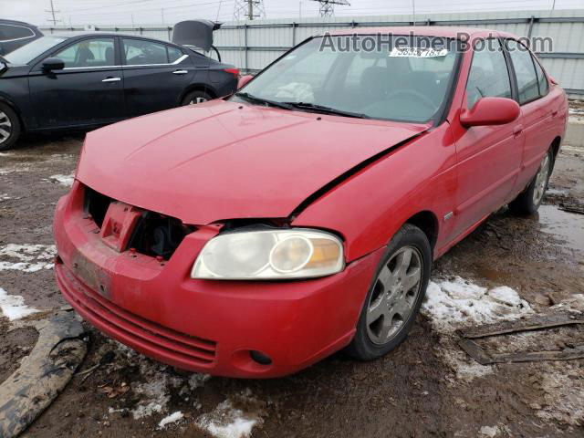 2005 Nissan Sentra 1.8 Red vin: 3N1CB51D95L550509