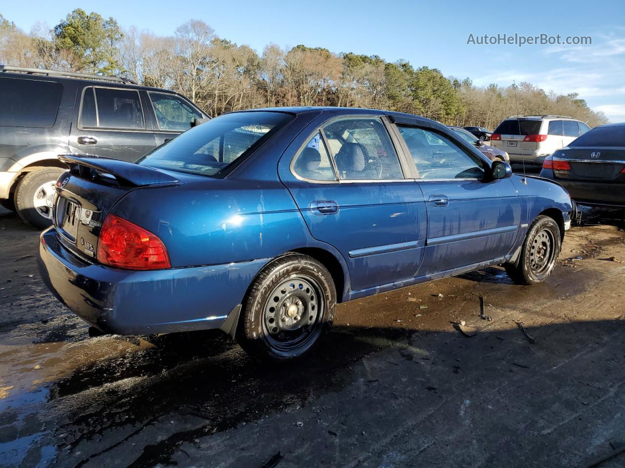 2005 Nissan Sentra 1.8 Blue vin: 3N1CB51D95L586698