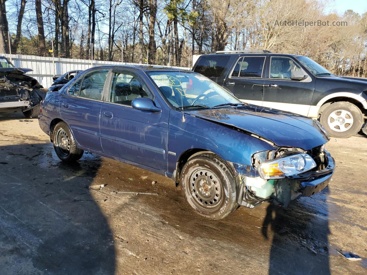 2005 Nissan Sentra 1.8 Blue vin: 3N1CB51D95L586698