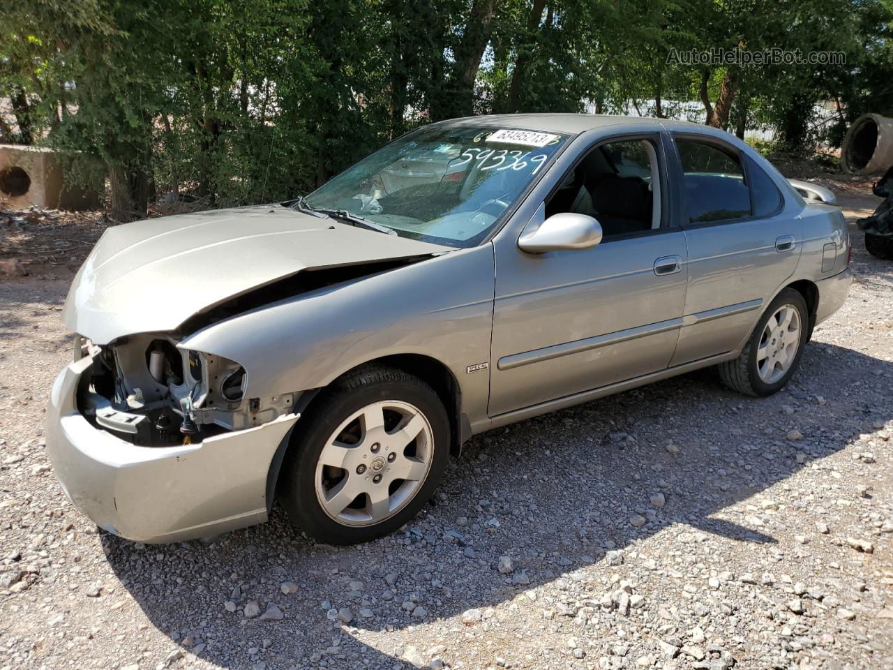 2005 Nissan Sentra 1.8 Бежевый vin: 3N1CB51D95L593649