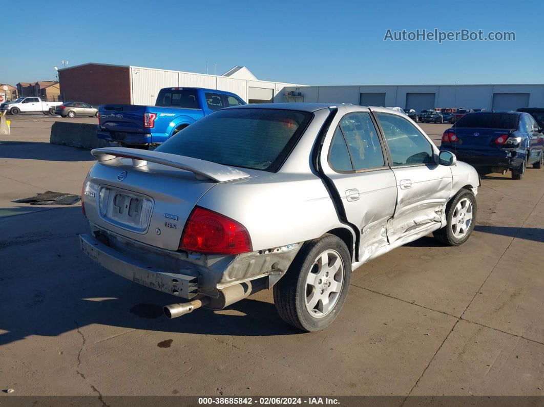 2005 Nissan Sentra 1.8s Silver vin: 3N1CB51D95L594719