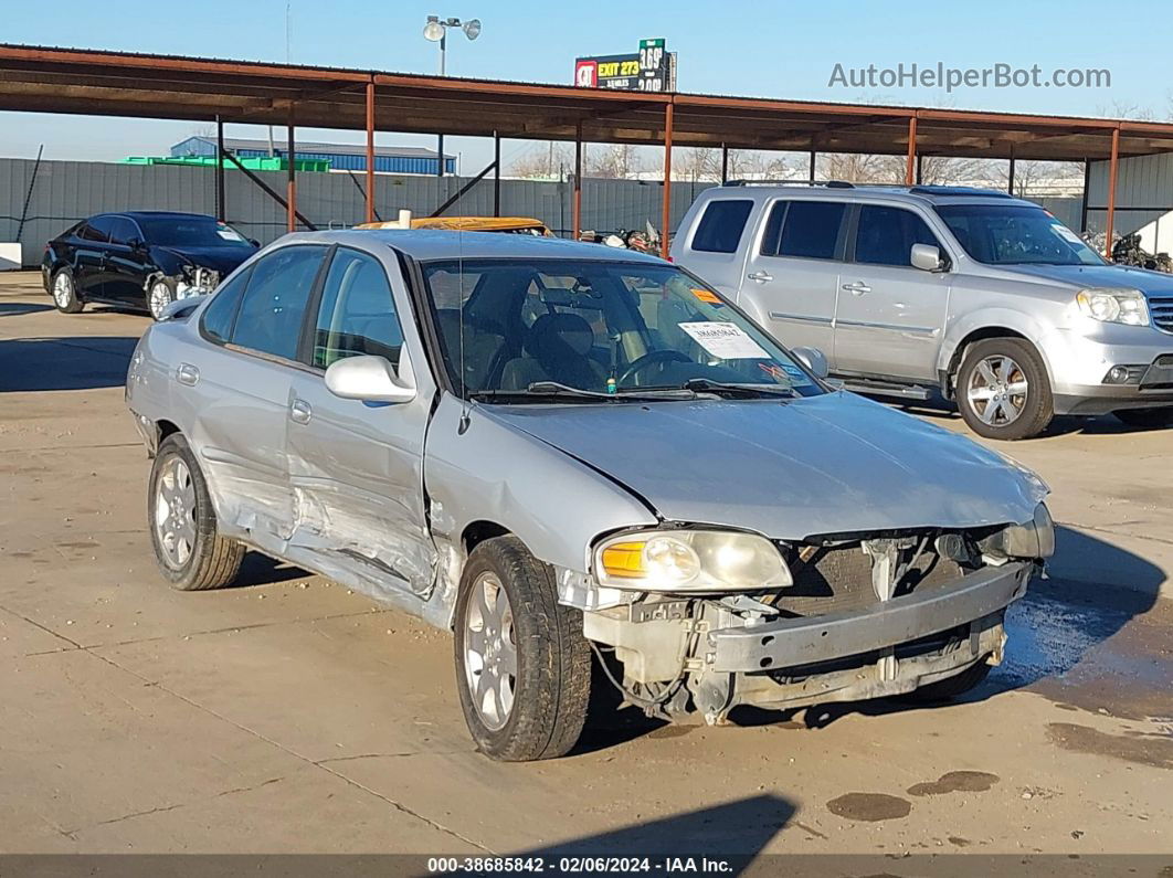 2005 Nissan Sentra 1.8s Серебряный vin: 3N1CB51D95L594719