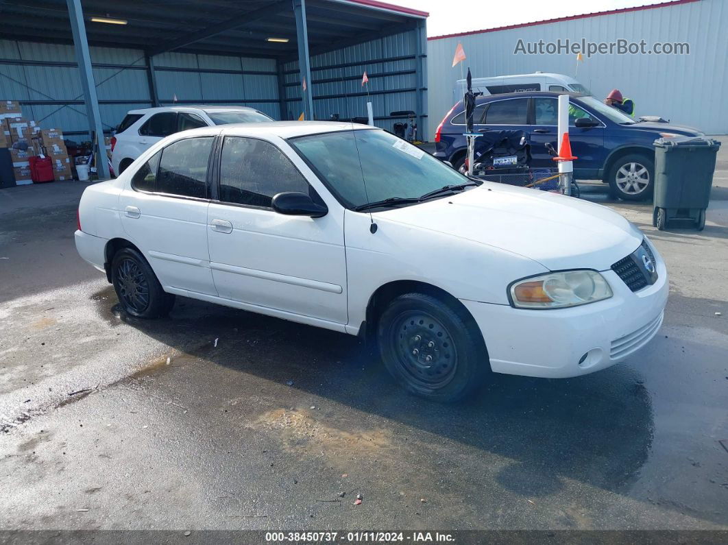 2005 Nissan Sentra 1.8s White vin: 3N1CB51DX5L478607