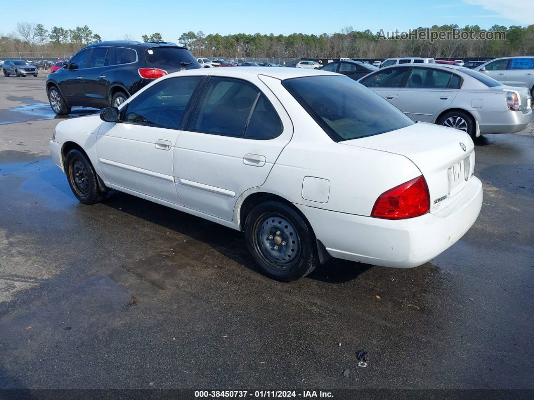 2005 Nissan Sentra 1.8s White vin: 3N1CB51DX5L478607