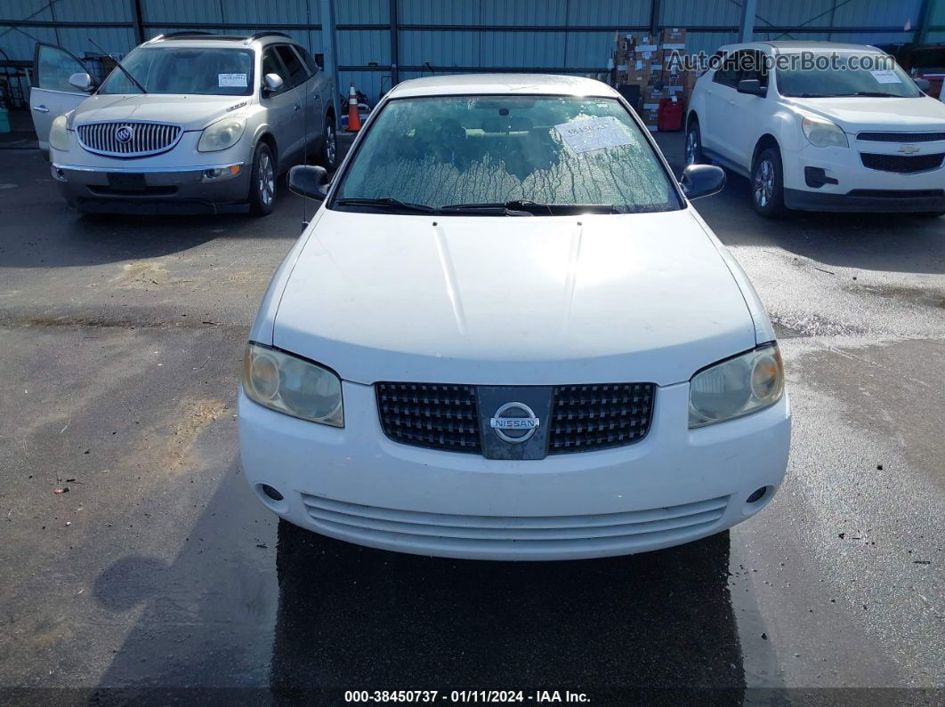 2005 Nissan Sentra 1.8s White vin: 3N1CB51DX5L478607