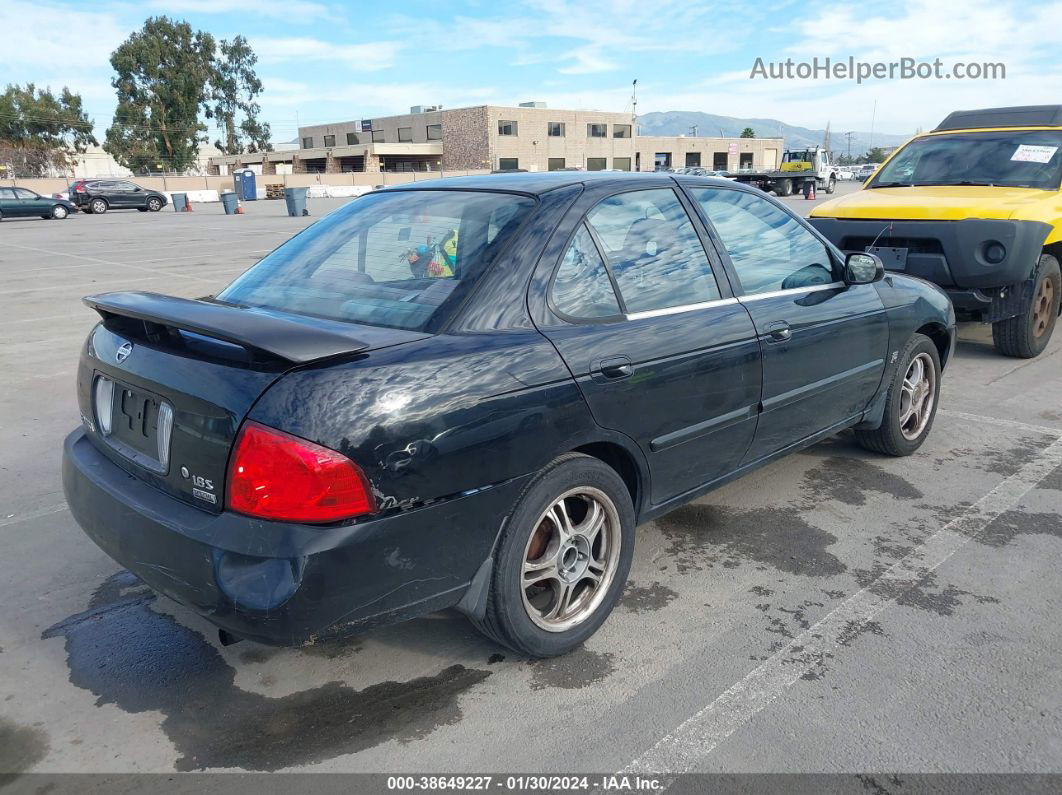 2005 Nissan Sentra 1.8s Black vin: 3N1CB51DX5L583843