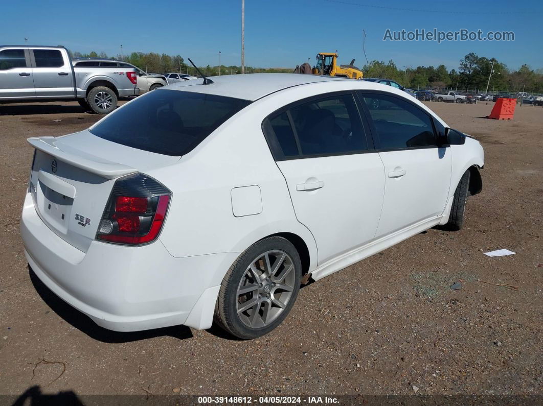 2007 Nissan Sentra Se-r Spec V Белый vin: 3N1CB61E87L688026