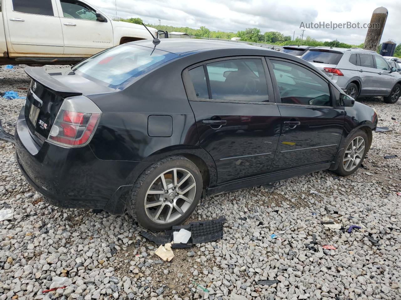 2007 Nissan Sentra Se-r Spec V Черный vin: 3N1CB61EX7L700063