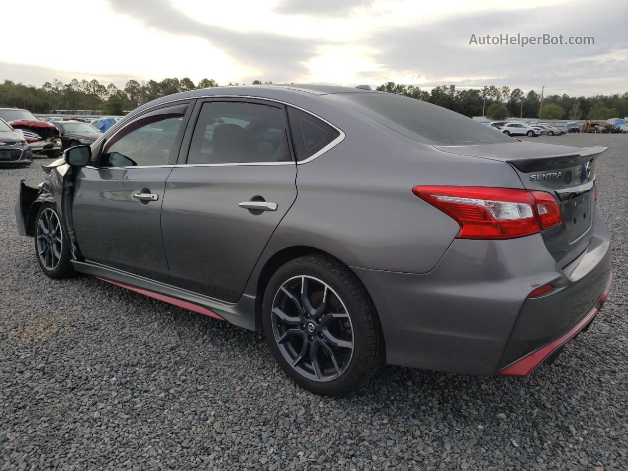 2018 Nissan Sentra Sr Turbo Gray vin: 3N1CB7AP4JY232140