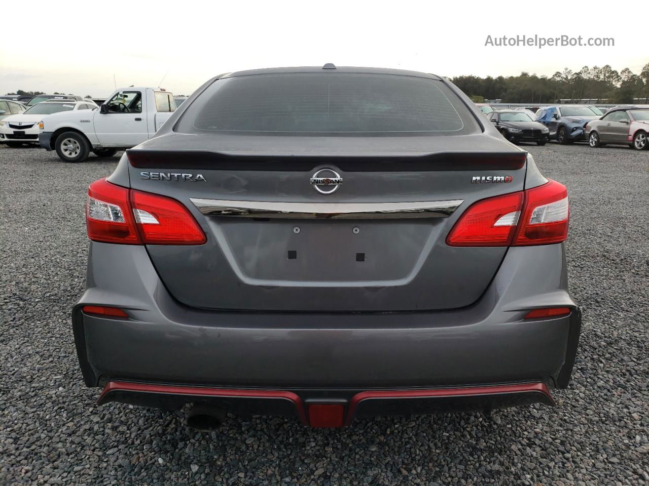 2018 Nissan Sentra Sr Turbo Gray vin: 3N1CB7AP4JY232140