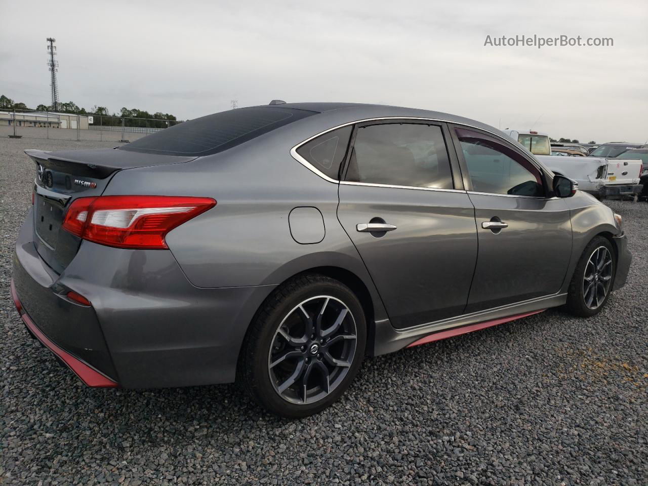 2018 Nissan Sentra Sr Turbo Gray vin: 3N1CB7AP4JY232140