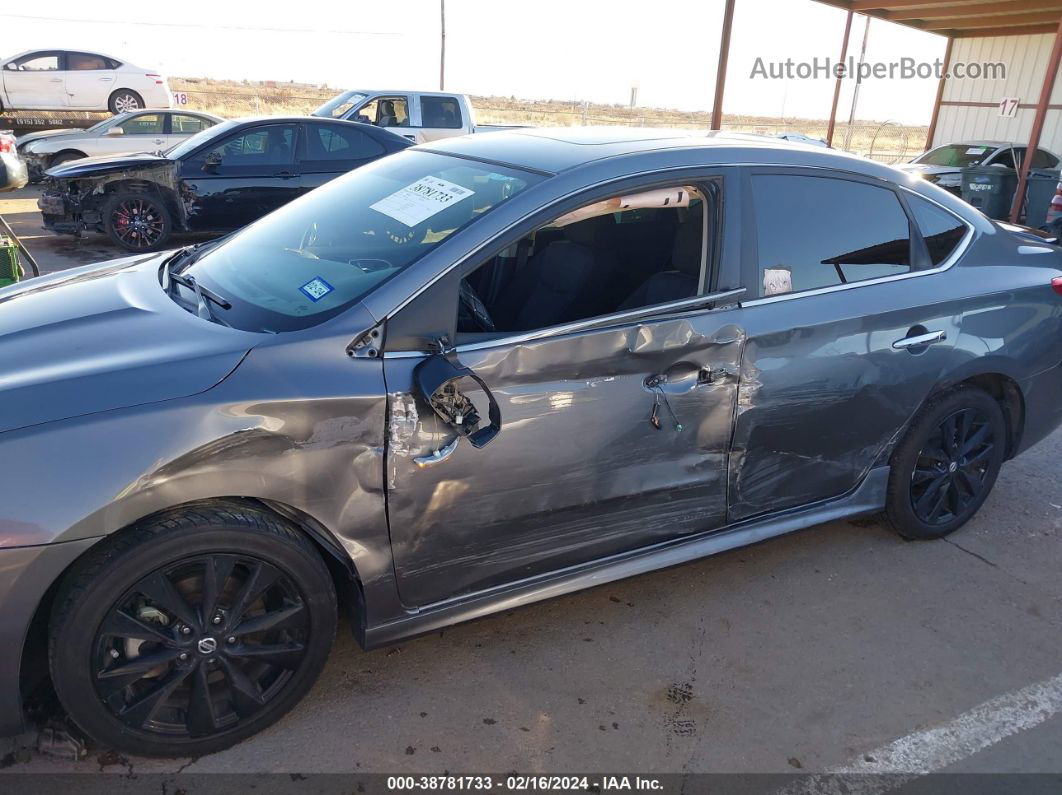 2018 Nissan Sentra Sr Turbo Gray vin: 3N1CB7AP6JY235427