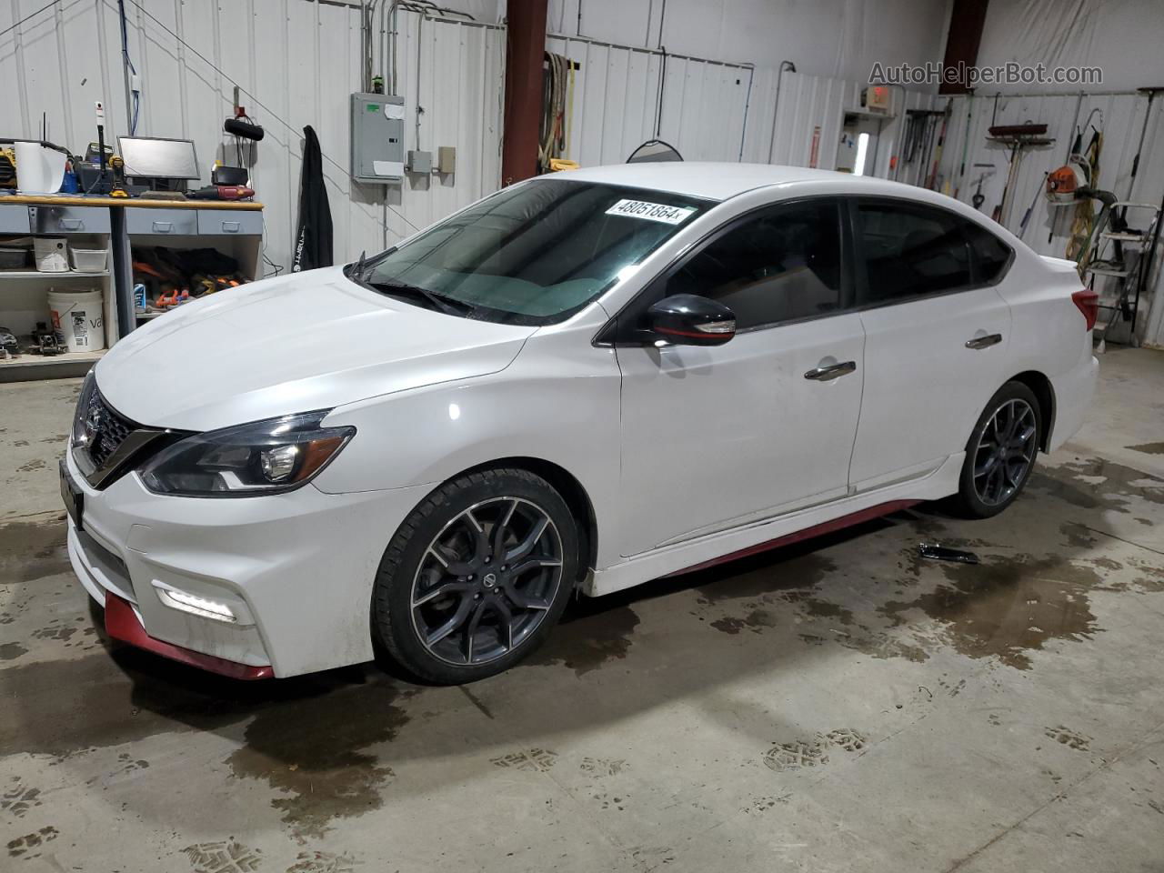 2018 Nissan Sentra Sr Turbo White vin: 3N1CB7AP7JY225859