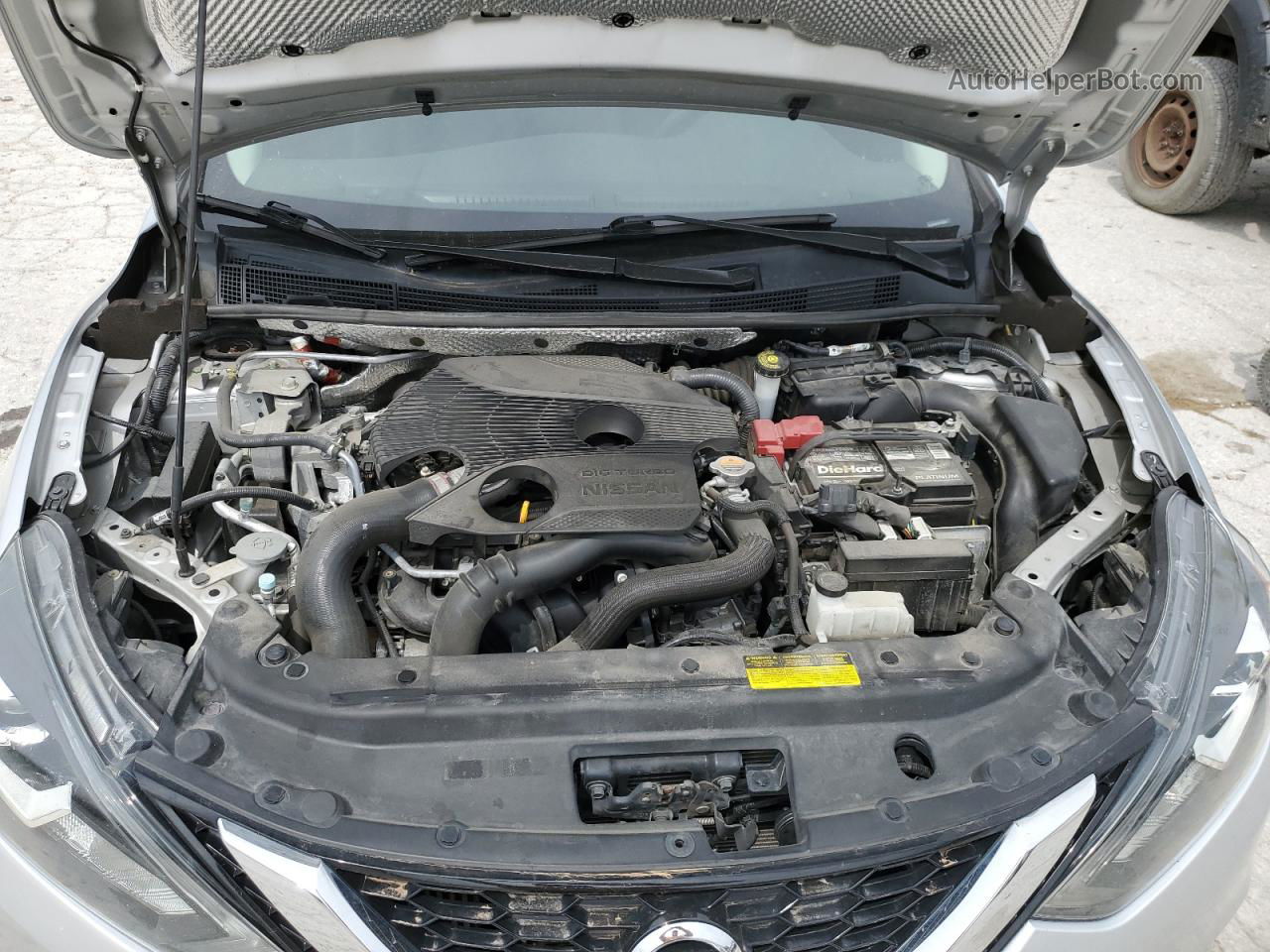 2018 Nissan Sentra Sr Turbo Серебряный vin: 3N1CB7AP8JY208360