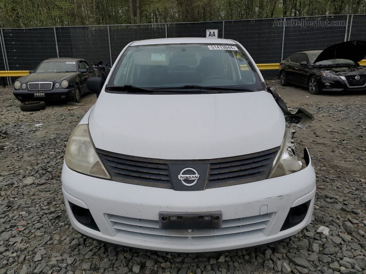 2009 Nissan Versa S White vin: 3N1CC11E59L467003