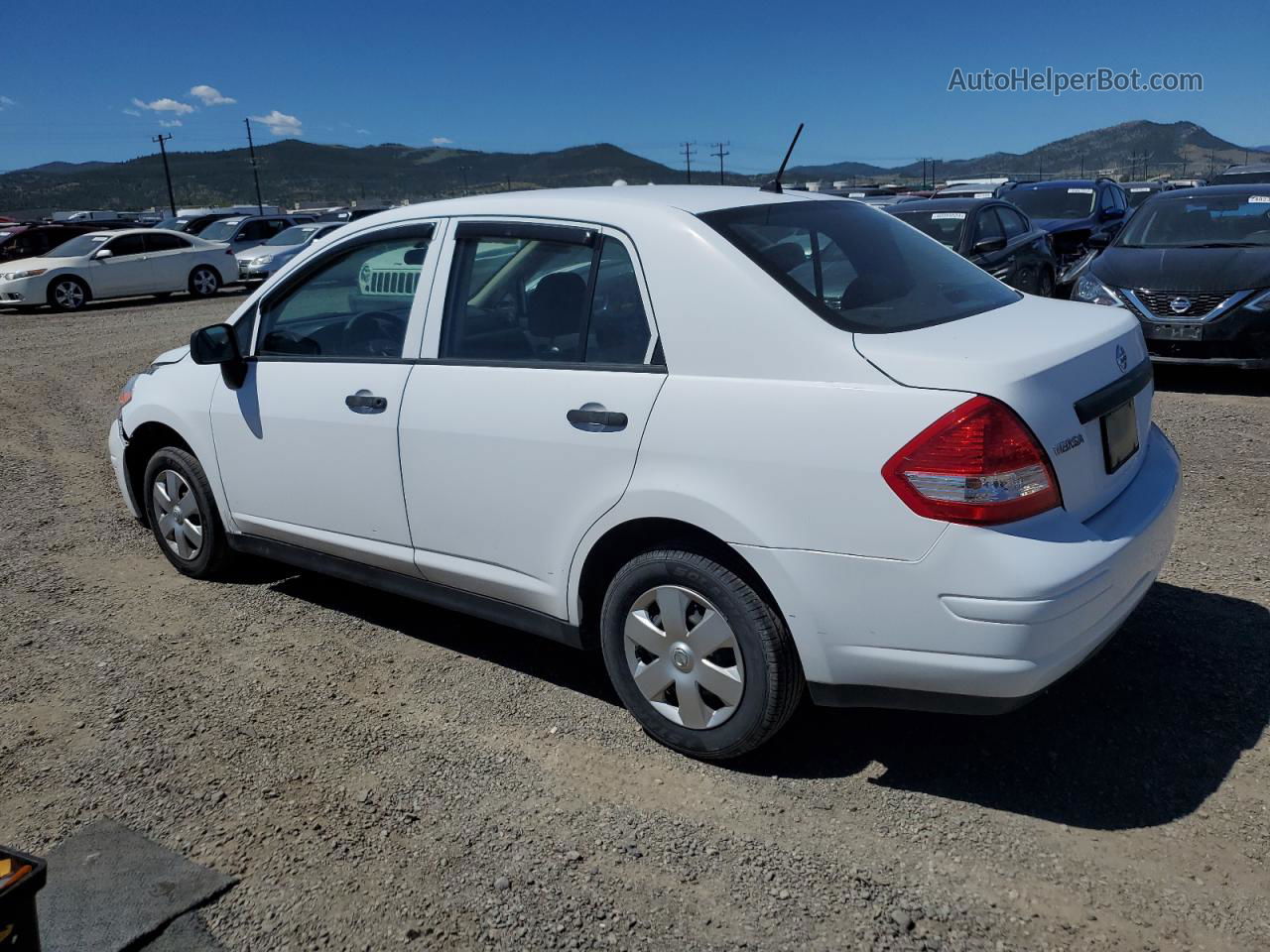 2009 Nissan Versa S Белый vin: 3N1CC11E69L438836