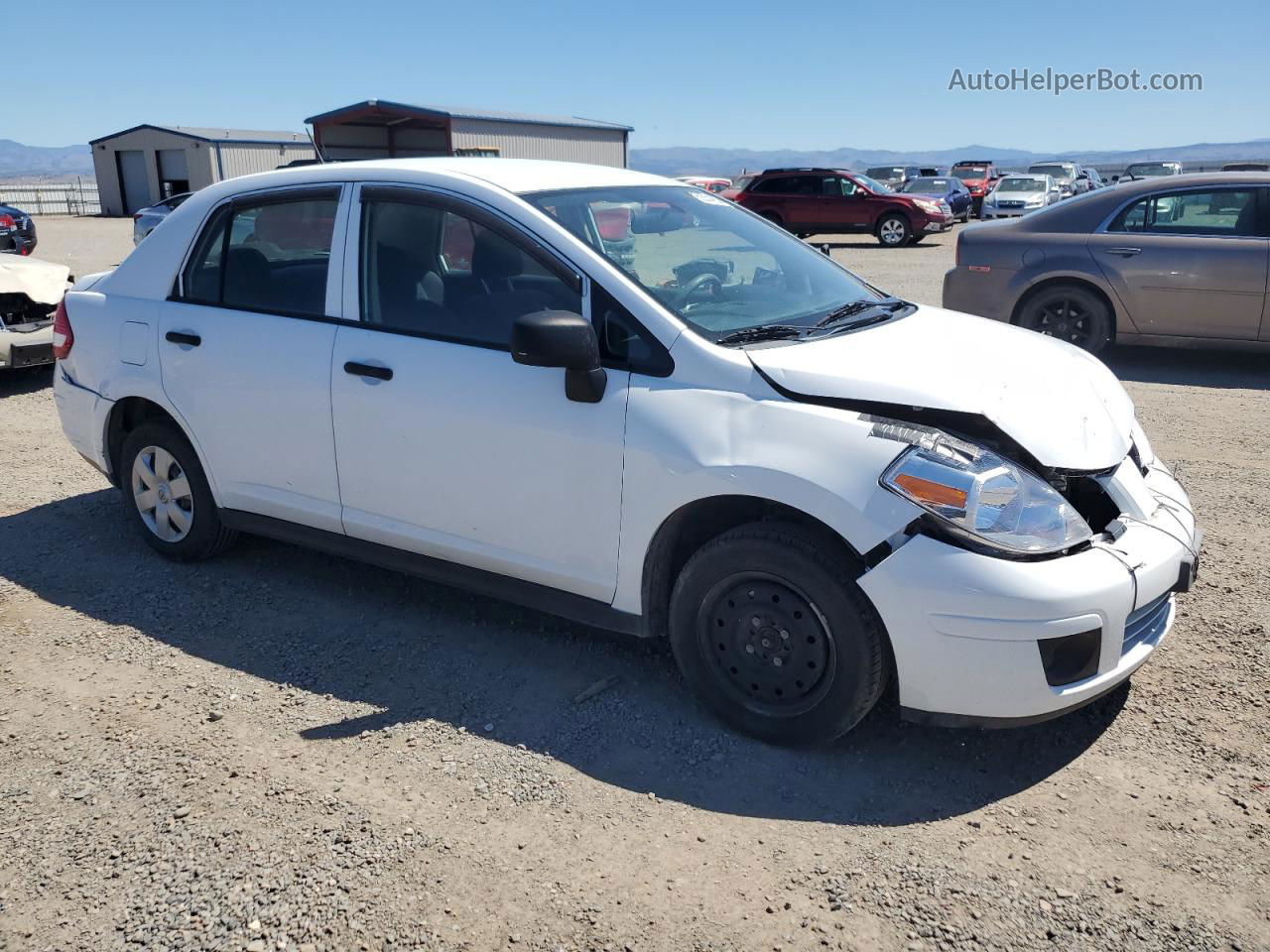 2009 Nissan Versa S White vin: 3N1CC11E69L438836