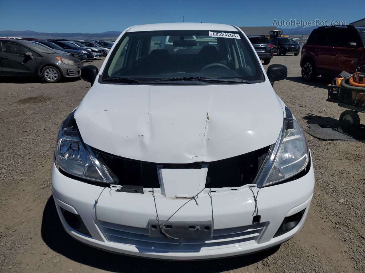 2009 Nissan Versa S Белый vin: 3N1CC11E69L438836