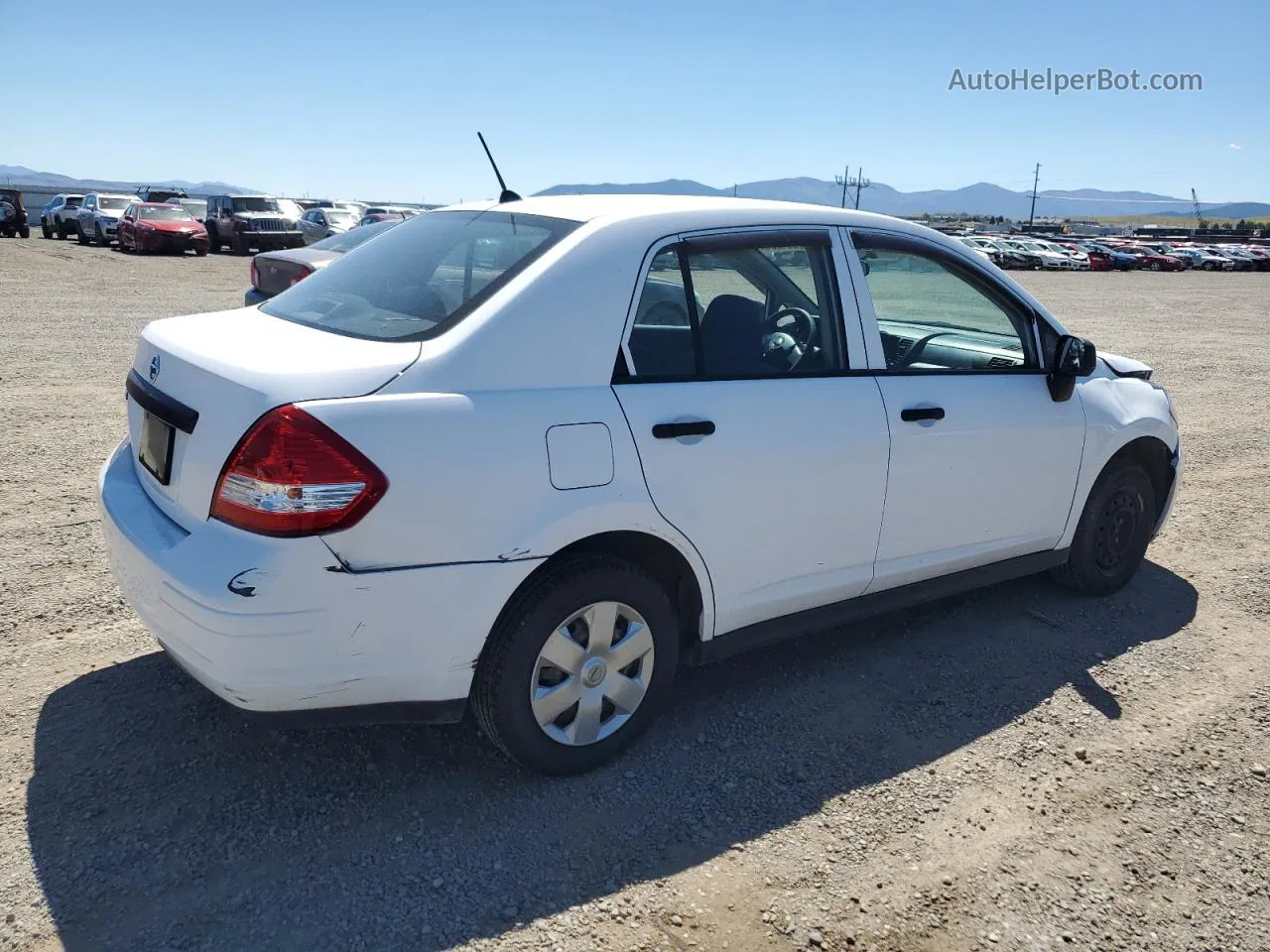 2009 Nissan Versa S Белый vin: 3N1CC11E69L438836