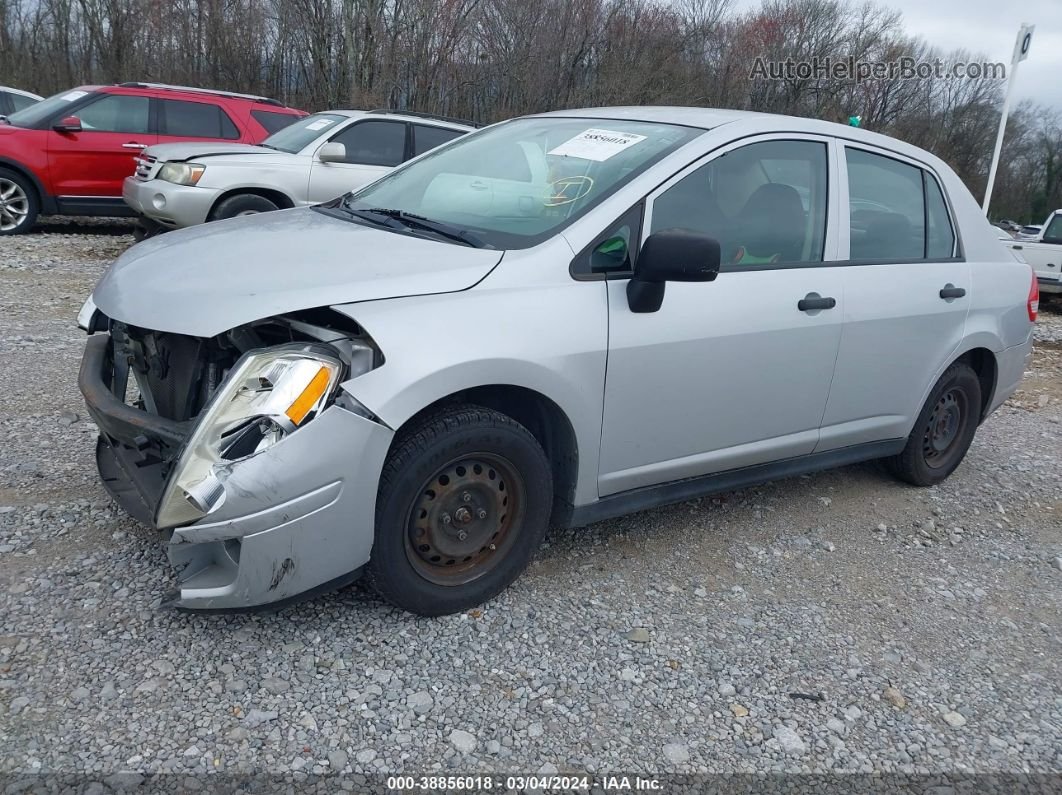 2009 Nissan Versa S/sl Silver vin: 3N1CC11E69L484036