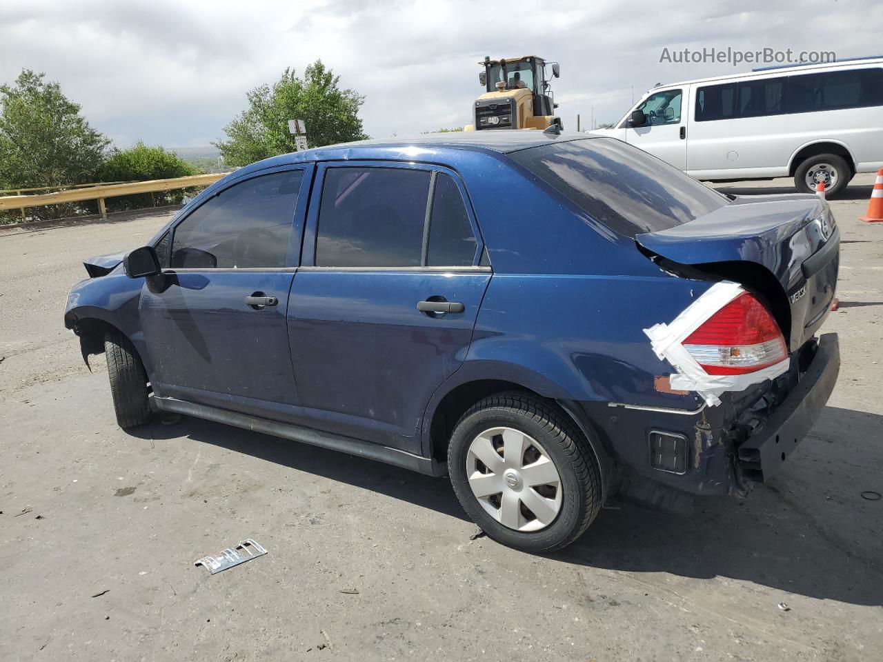 2009 Nissan Versa S Синий vin: 3N1CC11E79L452891