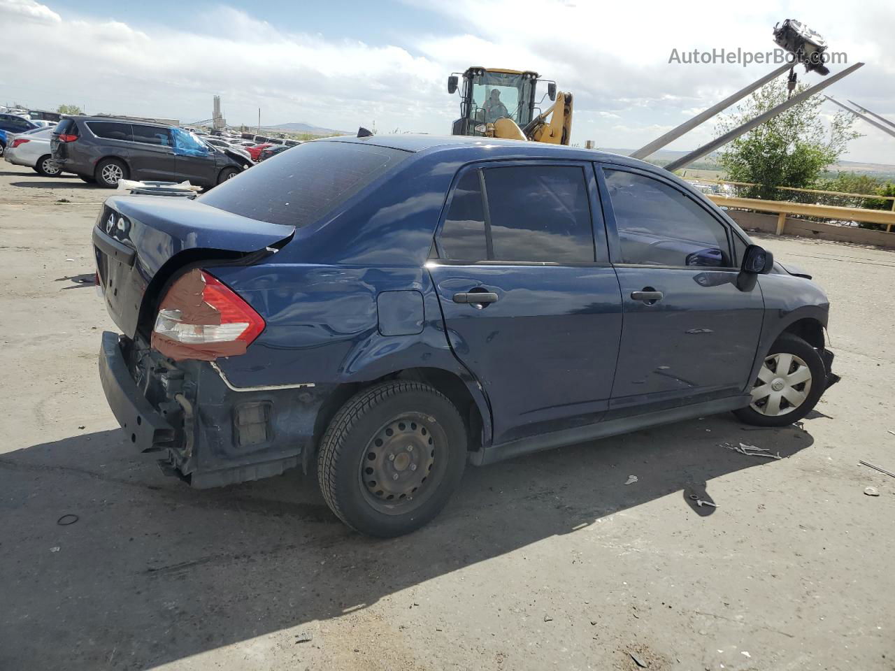 2009 Nissan Versa S Синий vin: 3N1CC11E79L452891