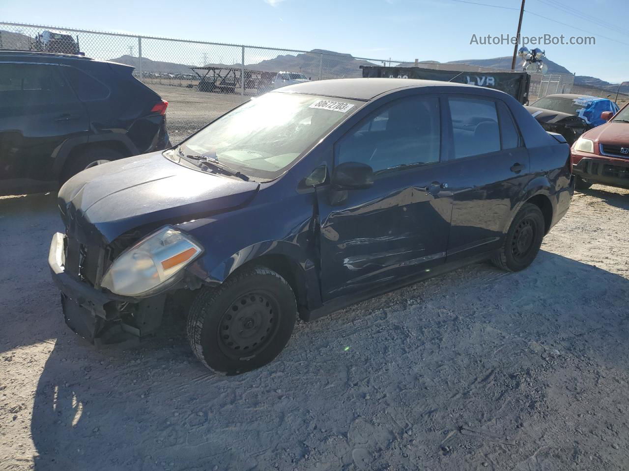 2009 Nissan Versa S Blue vin: 3N1CC11E79L482506