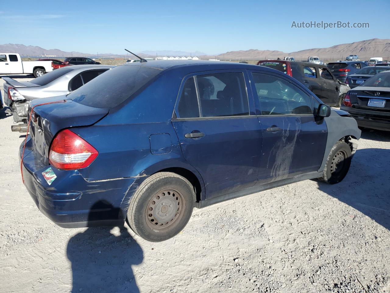 2009 Nissan Versa S Blue vin: 3N1CC11E79L482506