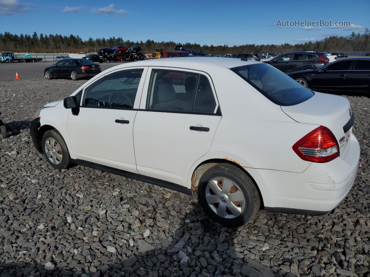 2009 Nissan Versa S White vin: 3N1CC11E89L479100