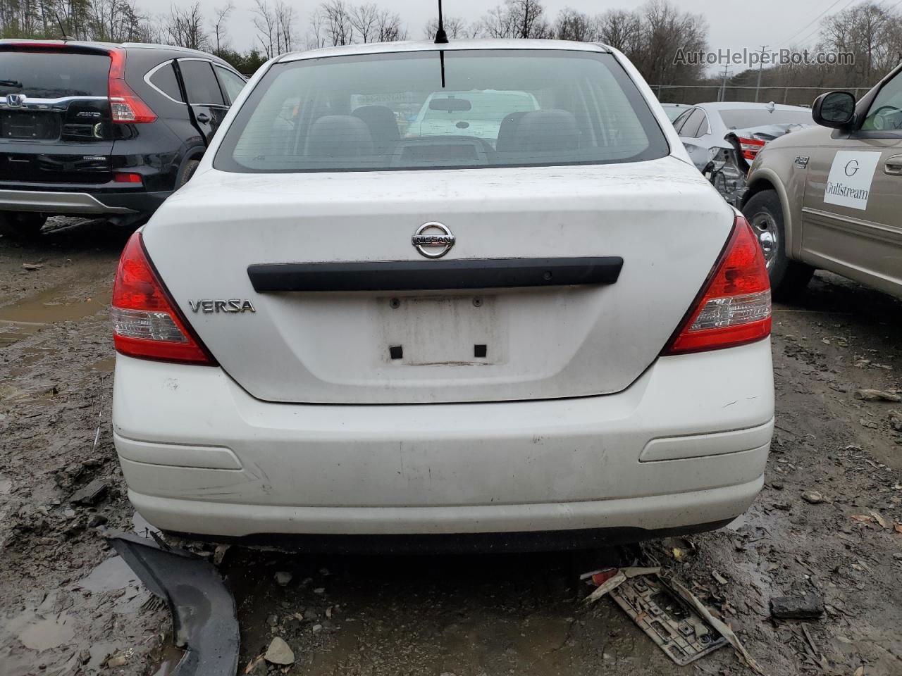 2009 Nissan Versa S White vin: 3N1CC11E89L499119