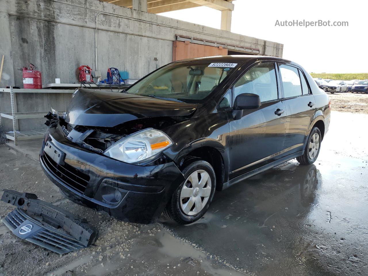 2009 Nissan Versa S Black vin: 3N1CC11EX9L446695