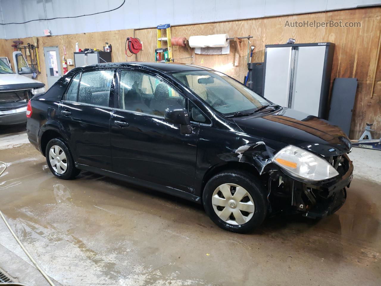 2009 Nissan Versa S Black vin: 3N1CC11EX9L456336