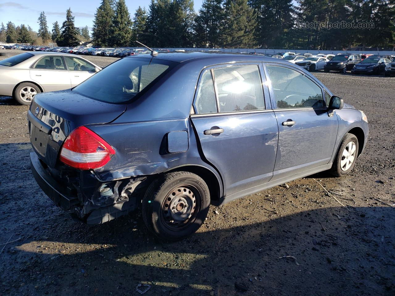 2009 Nissan Versa S Blue vin: 3N1CC11EX9L501131