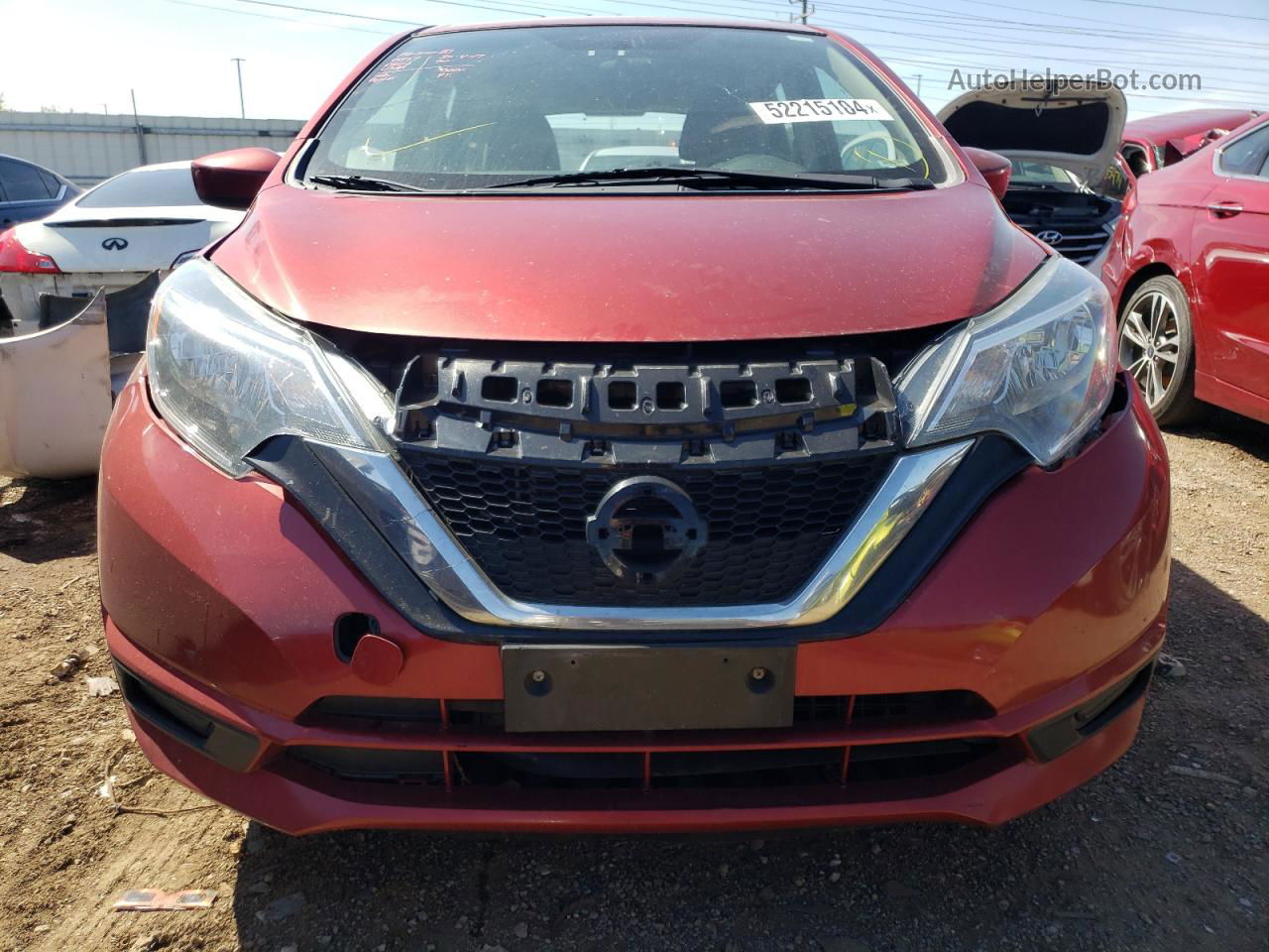 2018 Nissan Versa Note S Красный vin: 3N1CE2CP2JL352765